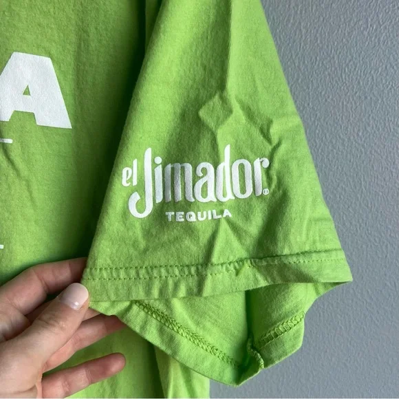 Green Hanes Tacos & Tequila Tee Shirt - Picture 2 of 4